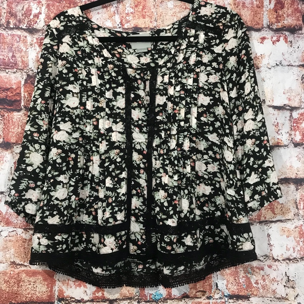 Maeve floral peplum blouse